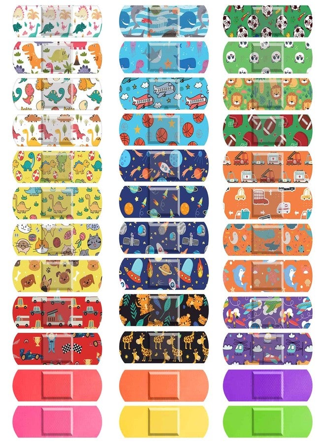 Flasoo 360 Pcs Kids Cartoon Bandages, 36 Styles Kids Bandages Variety Pack, Fun Bandage for Kids, Shark Bandages Kid, Colorful Bandage for Boys and Girls, Waterproof Breathable Protect Scrapes - Image 1